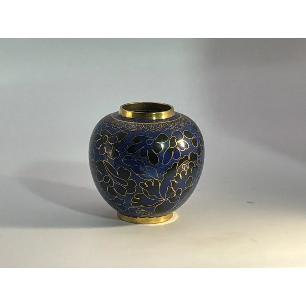 Azure‎ Blue Cloisonné Keepsake Urn 4